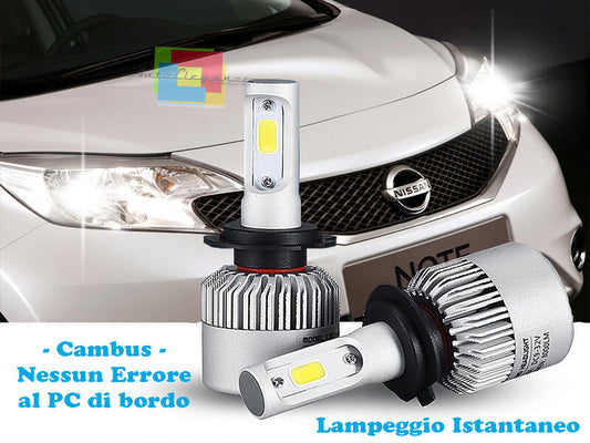 LAMPADE ABBAGLIANTI ANABBAGLIANTI LED NISSAN NOTE 2013+ ISTANTANEO CREE