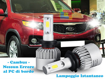 LED LOW BEAM LAMPS KIA SORENTO 09-14 INSTANT FLASH 6000K