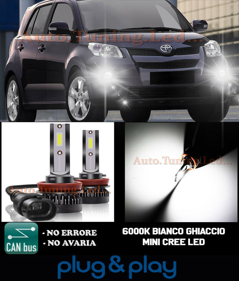 CREE LED FOG LIGHTS TOYOTA URBAN CRUISER CAMBUS WHITE 8000LM