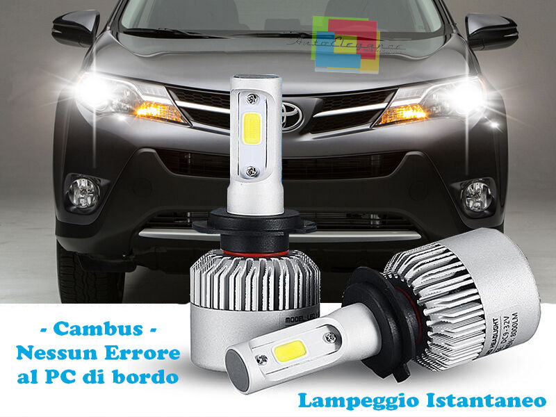 LAMPADE ANABBAGLIANTI LED TOYOTA RAV 4 2012+ LAMPEGGIO ISTANTANEO 6000K