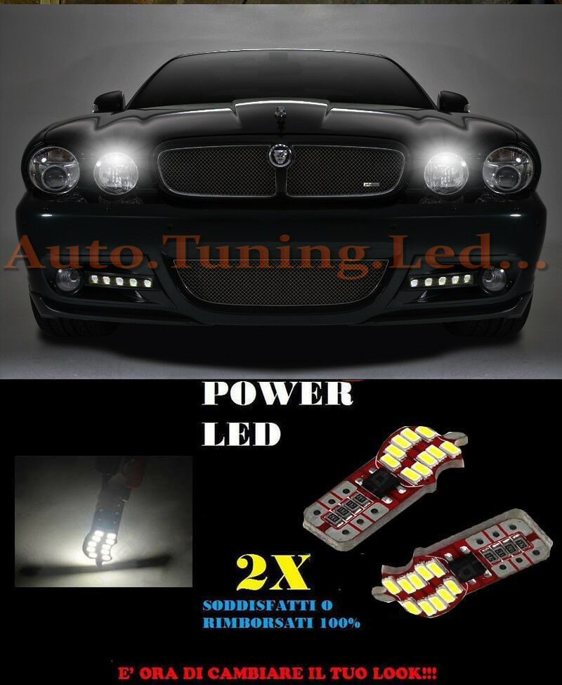 LUCI POSIZIONE JAGUAR XJ CANBUS T10 BIANCO 20 LED SUPER QUALITA