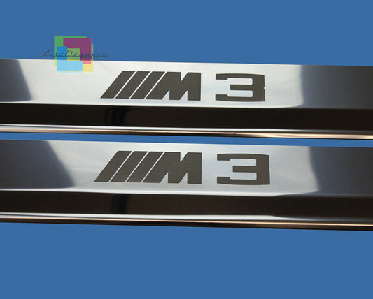 BMW SERIE 3 E36 COUPE BATTITACCO ADESIVO LOOK M3 CROMATI 2 PEZZI AUTOELEGANCERICAMBI
