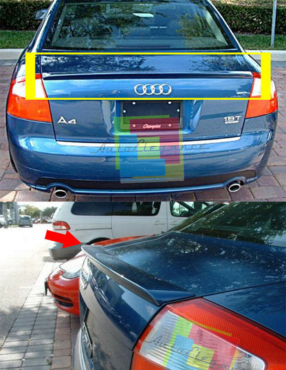 SPOILER POSTERIORE SUL COFANO AUDI A4 B6 B7 2001-2007 BERLINA