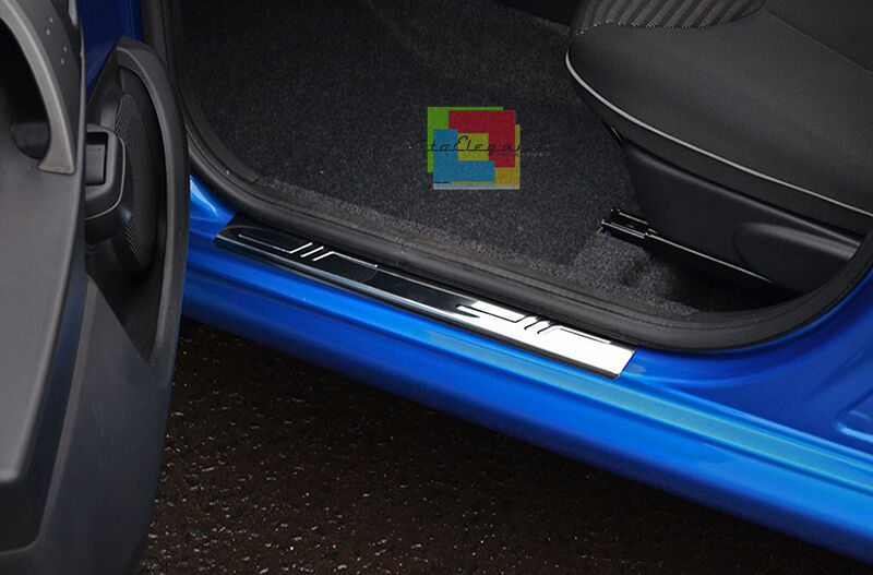 Toyota Aygo 2005-2014 SET 2 BATTITACCHI PROFILO CROMATO ACCIAIO INOX