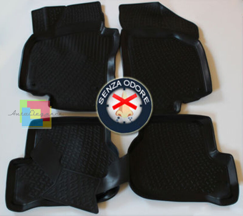 VW GOLF 6 VI 2008-2012 SET TAPPETINI AUTO IN GOMMA - TAPPETI TOP QUALITA -