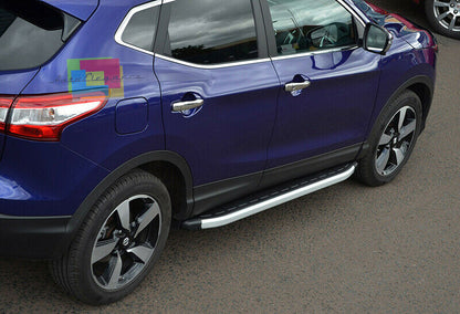 PEDANE LATERALI NISSAN QASHQAI II DAL 2014+ SOTTO PORTA ANTISCIVOLO .-.