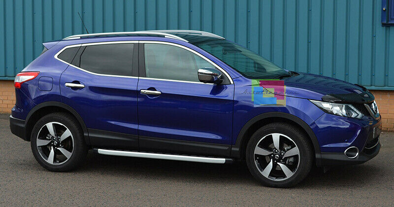 PEDANE LATERALI NISSAN QASHQAI II DAL 2014+ SOTTO PORTA ANTISCIVOLO .-.