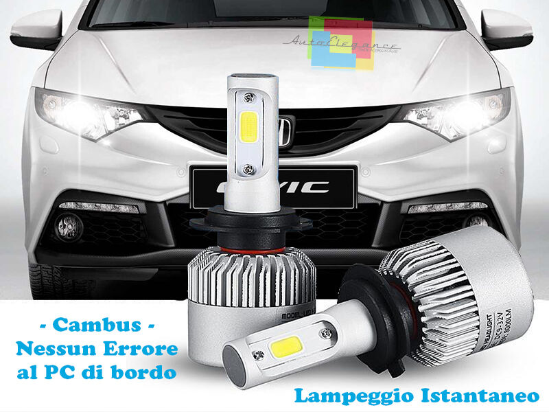 LED LOW BEAM HEADLIGHTS HONDA CIVIC 2012+ INSTANT FLASH 6000K