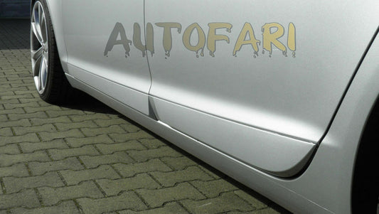 MINIGONNE LATERALI S6 PER AUDI A6 4F C6 2004-2011 SPOILER SOTTOPORTA MODANATURE