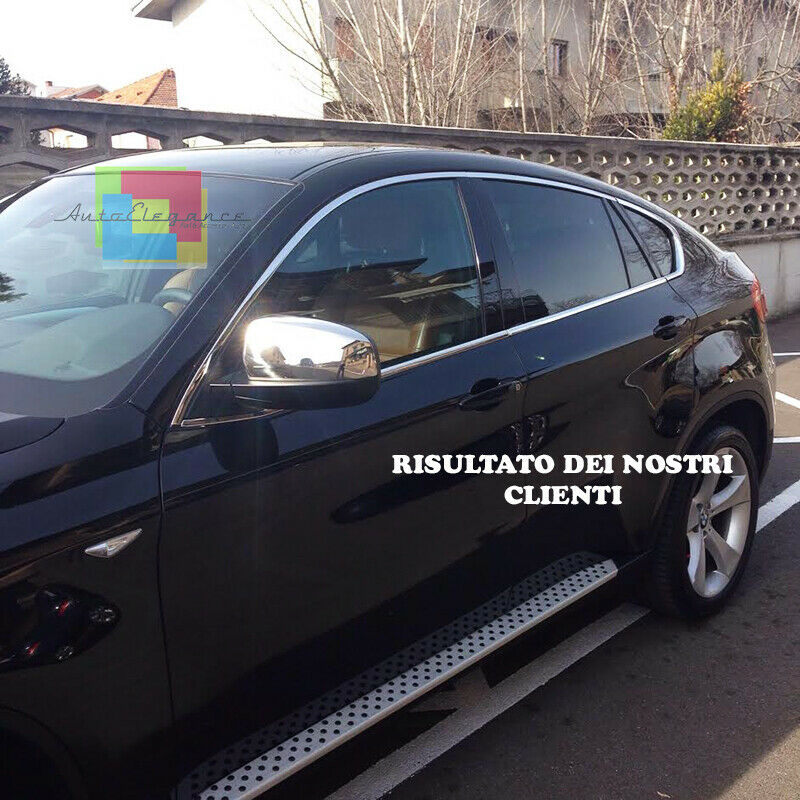 CORNICE FINESTRINI CROMATA BMW X6 F16 dal 2014+ - MODANATURE ADESIVE 10 PEZZI AUTOELEGANCERICAMBI