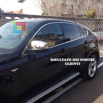 CORNICE FINESTRINI CROMATA BMW X6 F16 dal 2014+ - MODANATURE ADESIVE 10 PEZZI AUTOELEGANCERICAMBI