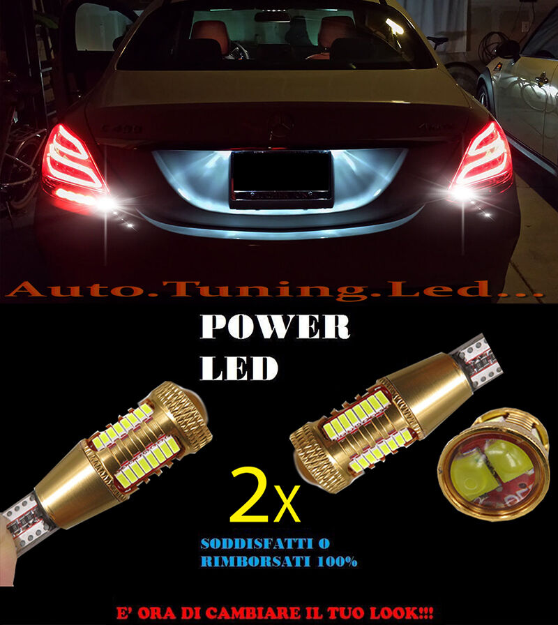 MERCEDES CLASSE C W205 LAMPADE RETROMARCIA LED T15 W16W SUPER QUALITA NO ERROR