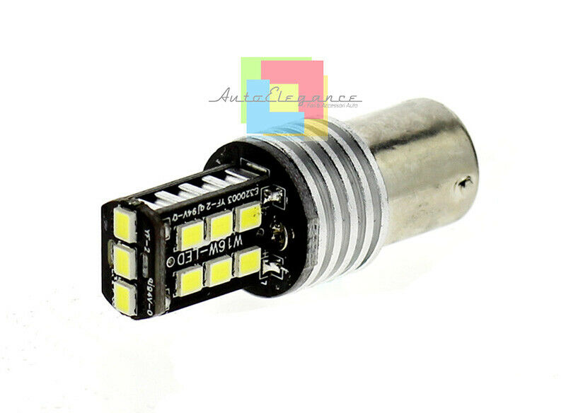 JEEP RENEGADE 6000K 2x LAMPADE DIURNE POSIZIONE DRL LED NO AVARIA BAY15D .-