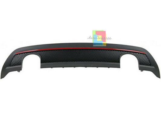 DIFFUSORE AMG LOOK MERCEDES CLASSE A W176 DAL 2012+ POSTERIORE PROFILO ROSSO