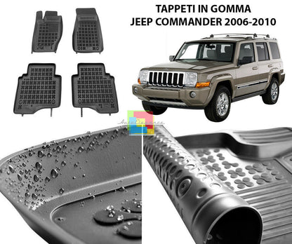 JEEP COMMANDER 2006-2010 TAPPETINI AUTO IN GOMMA - TAPPETI TOP QUALITA -1-