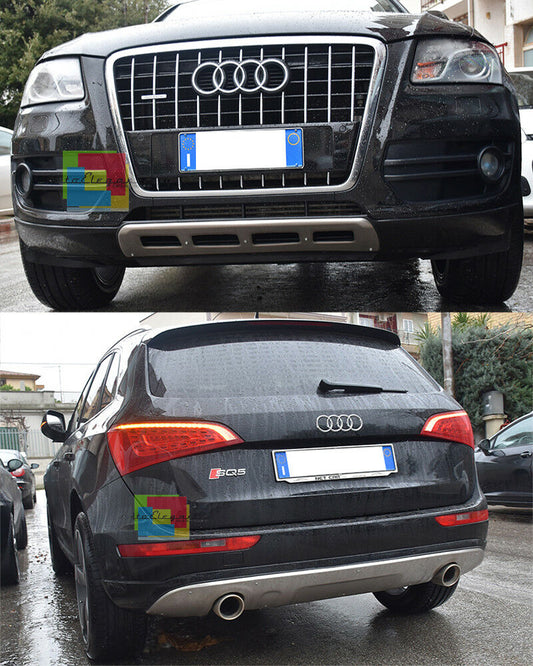 AUDI Q5 8R 2008-2013 PIASTRE ACCIAIO SOTTO PARAURTI ANTERIORE E POSTERIORE .- AUTOELEGANCERICAMBI