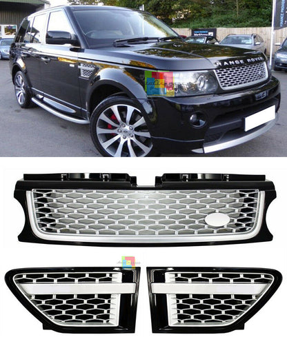 GRIGLIA ANTERIORE + LATERALI LOOK AUTOBIOGRAPHY RANGE ROVER SPORT 2009-2013 LIFT