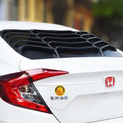 HONDA CIVIC X 2015+ REAR WINDOW LOUVER SPOILER ABS BLACK RS LOOK