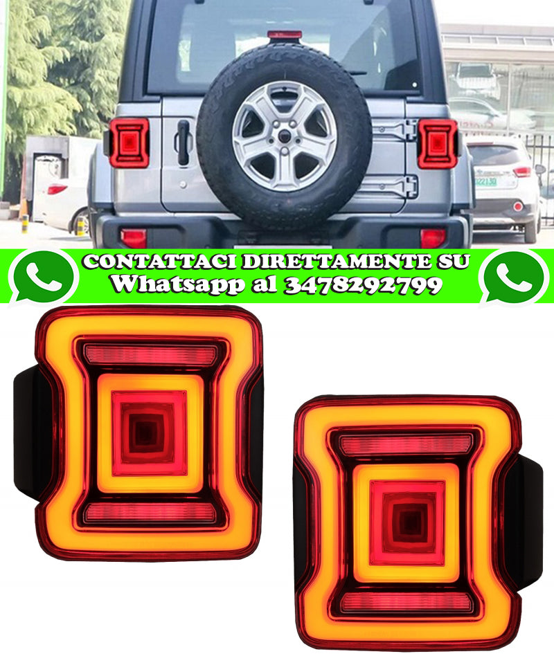 JEEP WRANGLER JL IV 2018+ PAIR OF LED REAR LIGHTS DYNAMIC FULL LED LIGHTBAR