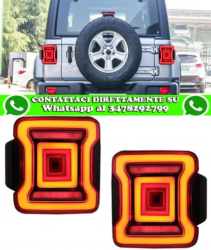 JEEP WRANGLER JL IV 2018+ PAIR OF LED REAR LIGHTS DYNAMIC FULL LED LIGHTBAR
