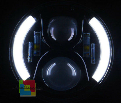 JEEP WRANGLER JK 2007-2016 FARI ANTERIORI LED - CON LUCI DIURNE BIANCO 6000K