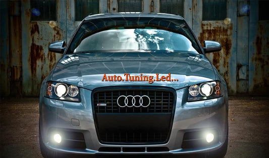 AUDI A5 COUPE 07-11 LAMPADE FENDINEBBIA H8 FULL LED Top Qualit&agrave; - NO ERROR AUTOELEGANCERICAMBI
