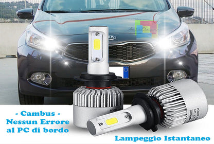 LAMPADE ABBAGLIANTI LED KIA CEE´D 2012+LAMPEGGIO ISTANTANEO 6000K