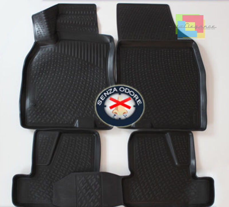 RENAULT MEGANE GRANDTOUR 2008+ SET TAPPETINI AUTO IN GOMMA - TAPPETI TOP -