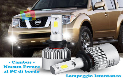 LAMPADE FENDINEBBIA A LED CREE NISSAN PATHFINDER 05+ CAMBUS BIANCO GHIACCIO