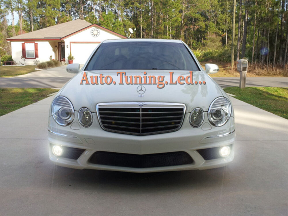 LAMPADE FENDINEBBIA H8 LED CREE RESISTENZA CANBUS 6000K  MERCEDES W211 06-09