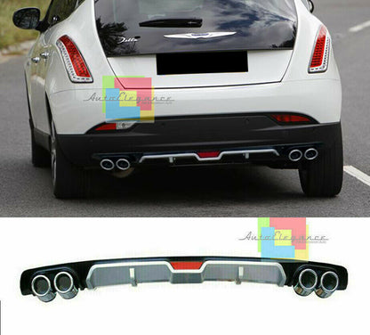 LANCIA DELTA III REAR DIFFUSER UNDER BUMPER FOUR TERMINALS ABS
