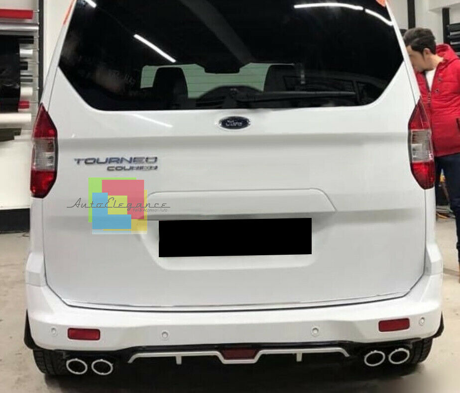 FORD TOURNEO COURIER DIFFUSORE SOTTO PARAURTI POSTERIORE QUATTRO TERMINALI ABS -