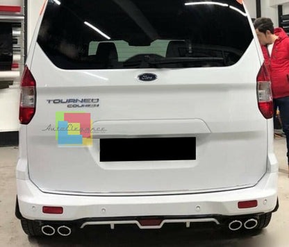 FORD TOURNEO COURIER DIFFUSORE SOTTO PARAURTI POSTERIORE QUATTRO TERMINALI ABS -