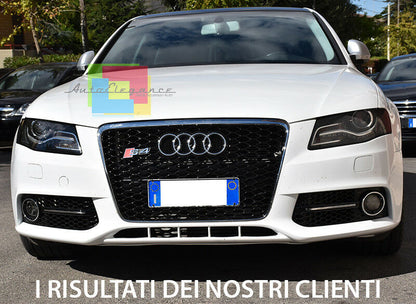 GRIGLIE FENDINEBBIA NERE DETTAGLI CROMATI AUDI A4 B8 2008-2012 DESIGN RS4 S4