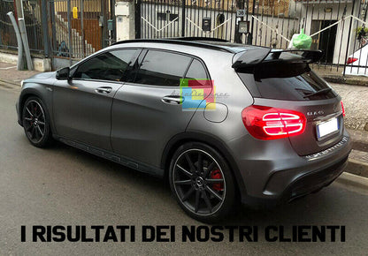 MERCEDES GLA X156 2013-2017 SPOILER LUNOTTO POSTERIORE LOOK AMG TETTO ABS NERO