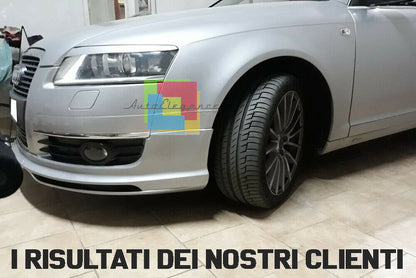 SOTTO PARAURTI PER AUDI A6 C6 4F 2005 AL 2008 SPOILER ANTERIORE DESIGN S6 RS6 -