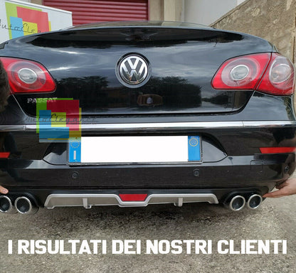 VW PASSAT CC REAR BUMPER DIFFUSER FOUR TIP ABS -
