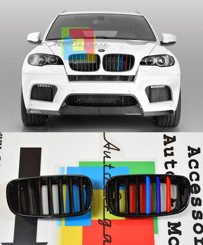 GRIGLIA ANTERIORE BMW X6 E71 2008+ CALANDRA NERA DESIGN 3 COLORI M