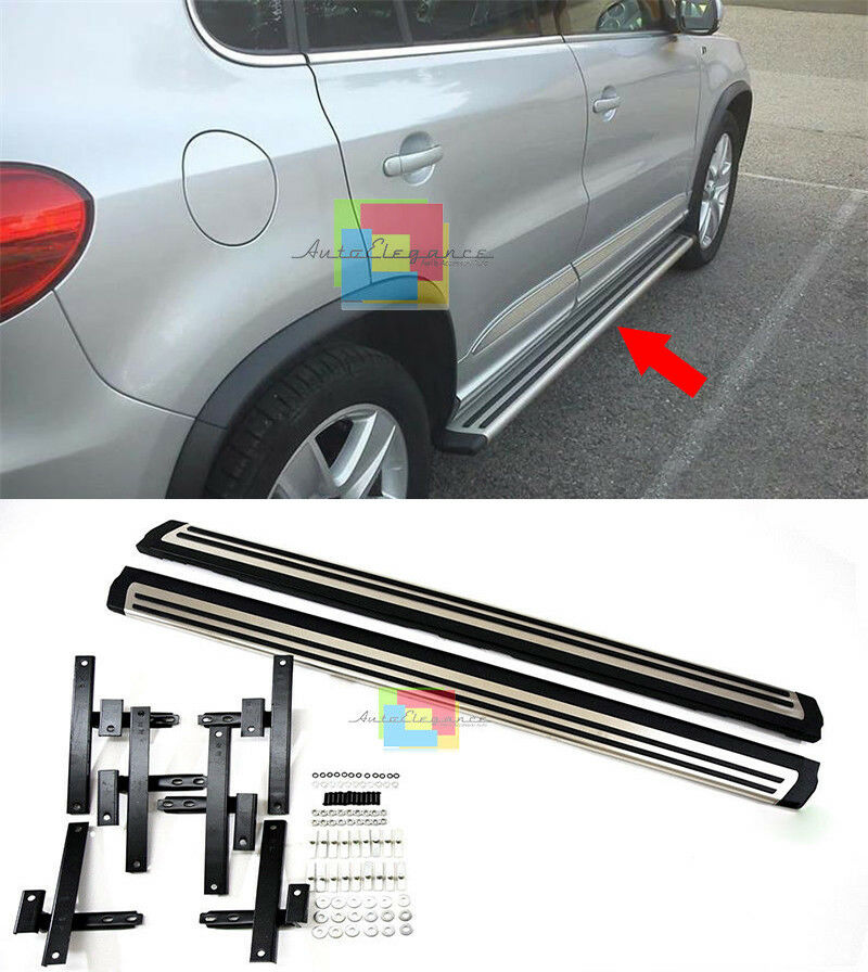 SIDE STEPS FOR VW TIGUAN FROM 2007 TO 2015 NON-SLIP DOOR SILLS .-