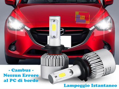 LAMPADE ABBAGLIANTI ANABBAGLIANTI LED MAZDA 2 2014+ ISTANTANEO CREE