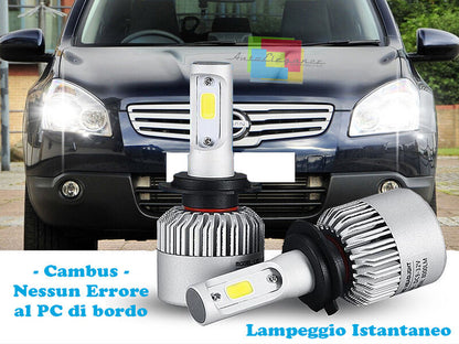 LED LOW BEAM LAMPS NISSAN QASHQAI / QASHQAI+2 07-14 INSTANT 6000K CREE