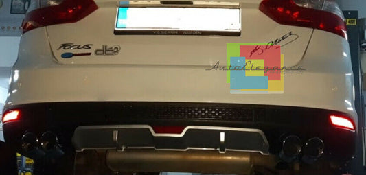 FORD FOCUS MK3 III UNDER REAR BUMPER DIFFUSER FOUR TIP ABS -