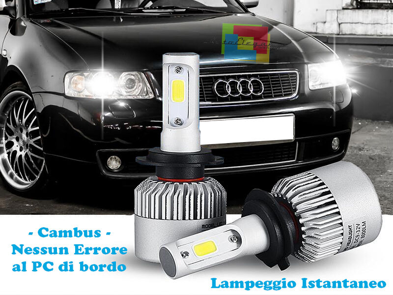 LAMPADE ANABBAGLIANTI LED AUDI A3 8L 1996-2003 ISTANTANEO 6000K CREE