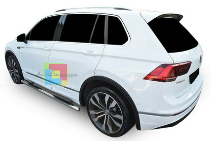 SIDE STEPS FOR VW TIGUAN FROM 2016 ONWARDS NON-SLIP TUBULAR DOOR SILLS