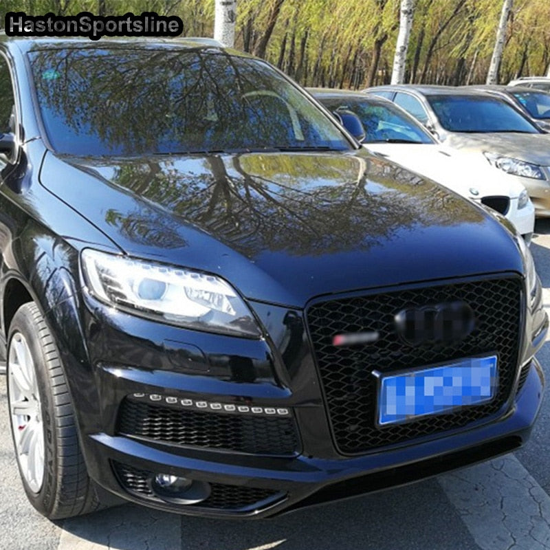 GRIGLIA ANTERIORE NERA PER AUDI Q7 4L 2006-2014 CALANDRA RSQ7 NIDO D&apos;APE