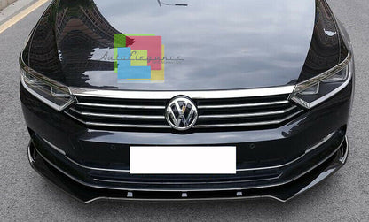 VW PASSAT B8 2014- ABS SPORT LOOK BLACK FRONT BUMPER BLADE