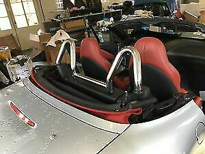 ROLL BAR CROMATO PER BMW Z3 E36 ROADSTER 1995 AL 2003 TUBOLARE INOX SUPER DESIGN