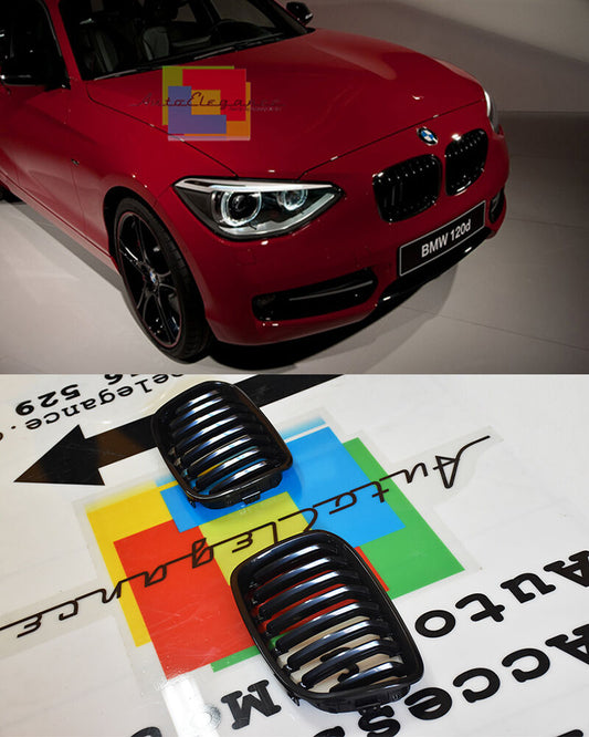 BLACK FRONT GRILLE - BMW 1 SERIES F20 2011-2014 - M1 DESIGN GRILLE