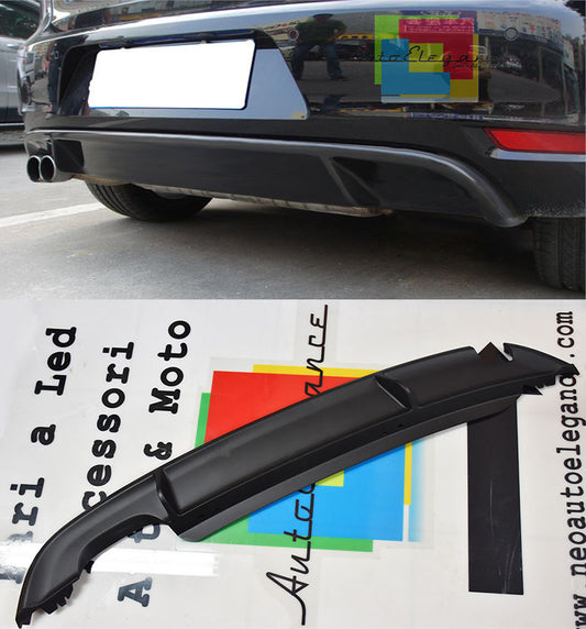 UNDER BUMPER SPOILER VW GOLF 6 08-12 REAR DIFFUSER GTI LOOK