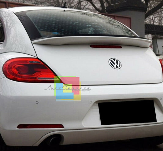 REAR SPOILER PAINTED WHITE HOOD FOR VW BEETLE 5C5 2011+ LOOK R LINE